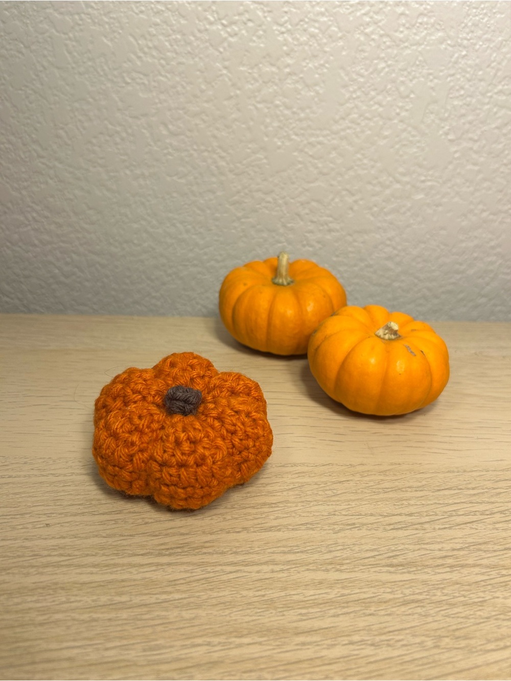 Handmade Small Crochet Pumpkin